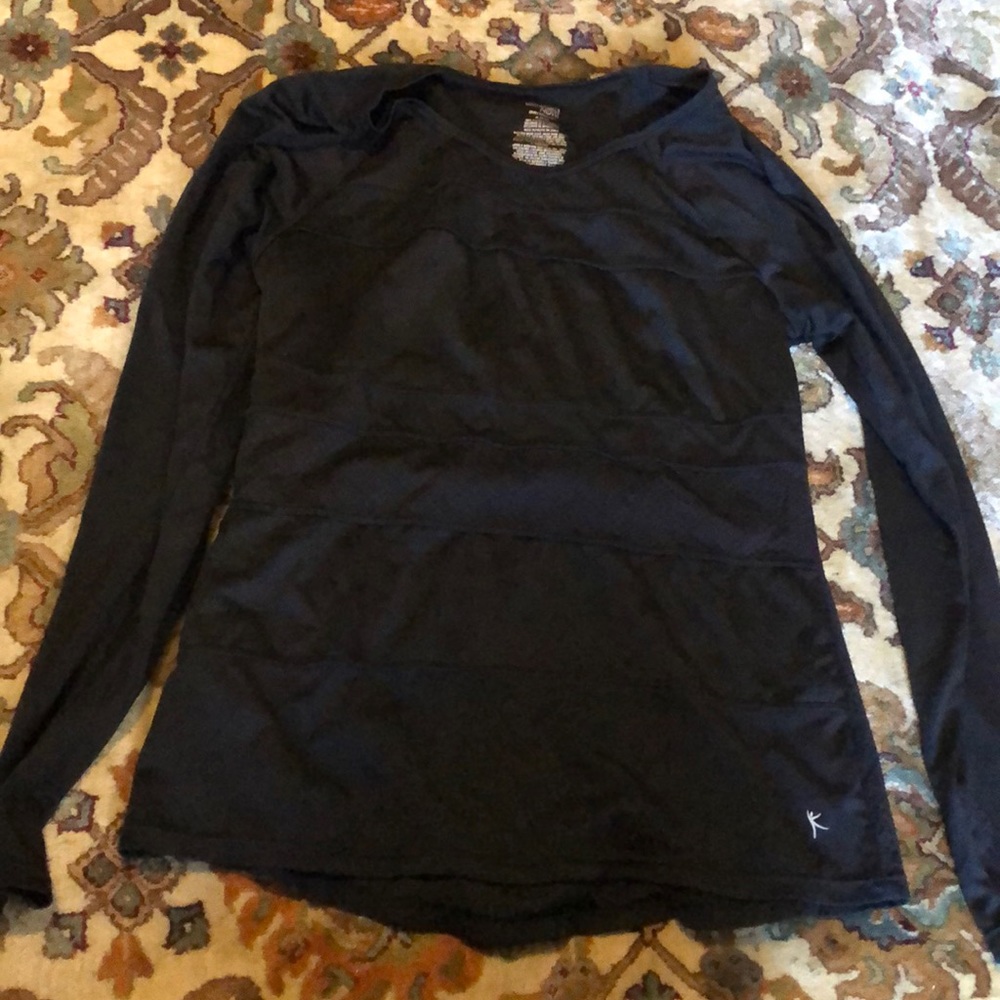 Black workout shirt